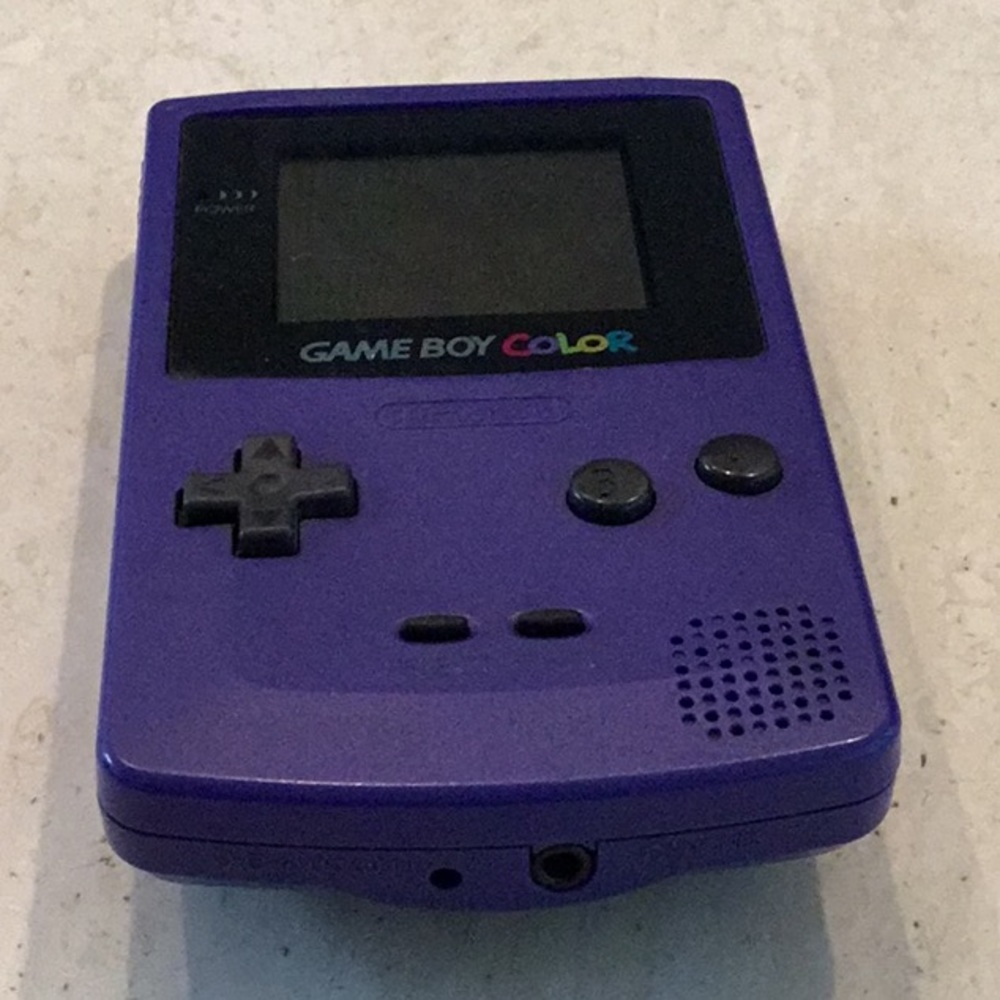 Nintendo Gameboy Color Console System Grape Purple Handheld Game Boy Authentic - Picture 5 of 16